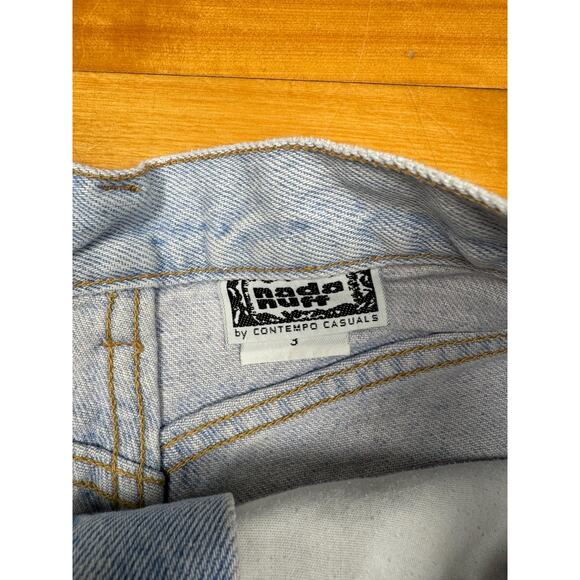 Vintage Jean Shorts, Nada Nuff High Rise Light Wash, W24", 80s 90s, Cutoffs XS - Picture 4 of 10